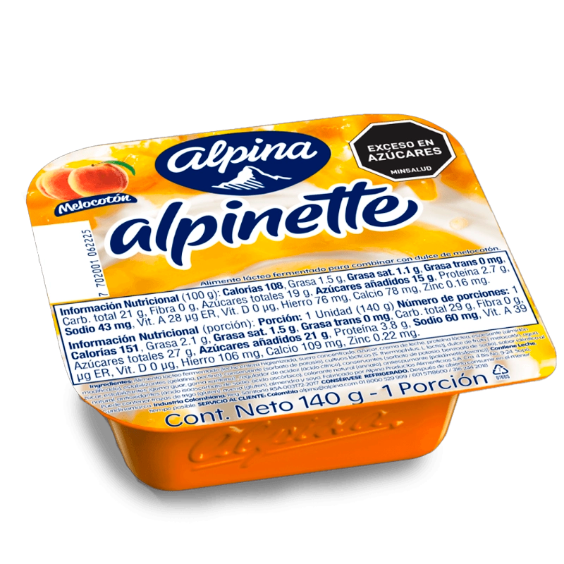 ALPINETTE MELOCOTON X 140 GR